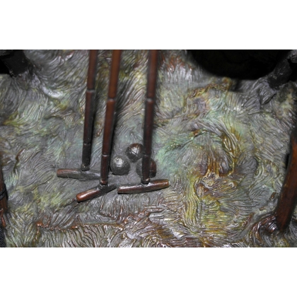  Equipement de polo en bronze sur  Moinat SA  - Antiquités décoration