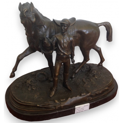 Bronze \"Jockey vainqueur\"