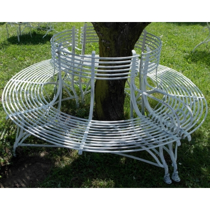  Banc d'arbre modèle Arras en fer forgé sur  Moinat SA  - Antiquités décoration