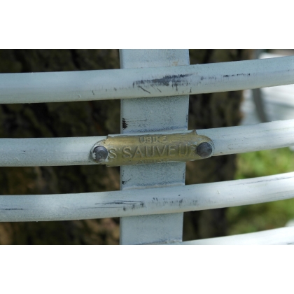  Banc d'arbre modèle Arras en fer forgé sur  Moinat SA  - Antiquités décoration