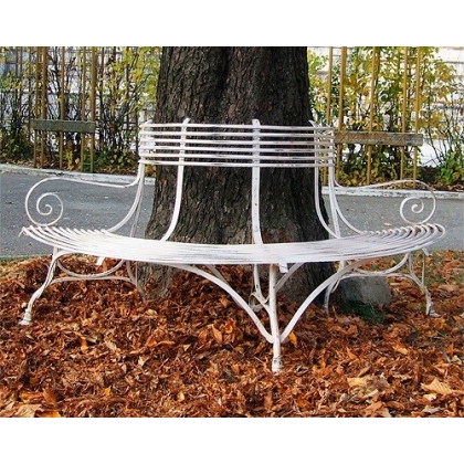  Banc d'arbre modèle Arras en fer forgé sur  Moinat SA  - Antiquités décoration