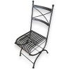 Chaise pliante en fer forgé modèle Rouen