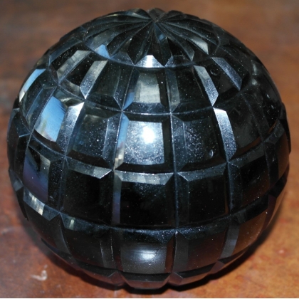 Boule en verre \"Purple\"