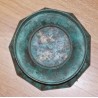  Photophore avec pied en laiton vert de sur  Moinat SA  - Antiquités décoration