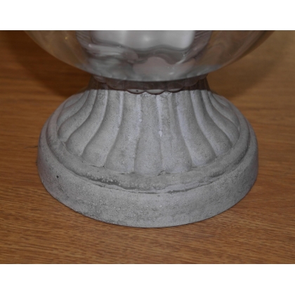  Photophore avec pied laqué gris sur  Moinat SA  - Antiquités décoration