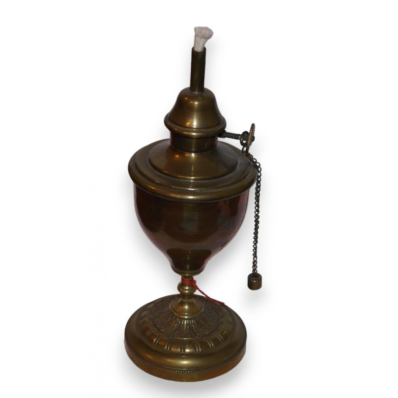 PIGEON DEPOSE bronze petrol lamp at Moinat SA – Antiques and home décor