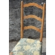 Chaise style Louis XIII couverte