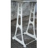  Table d'usine pied en fonte, laquée sur  Moinat SA  - Antiquités décoration