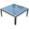  Table basse en laiton chromée et sur  Moinat SA  - Antiquités décoration