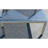  Table basse en laiton chromée et sur  Moinat SA  - Antiquités décoration