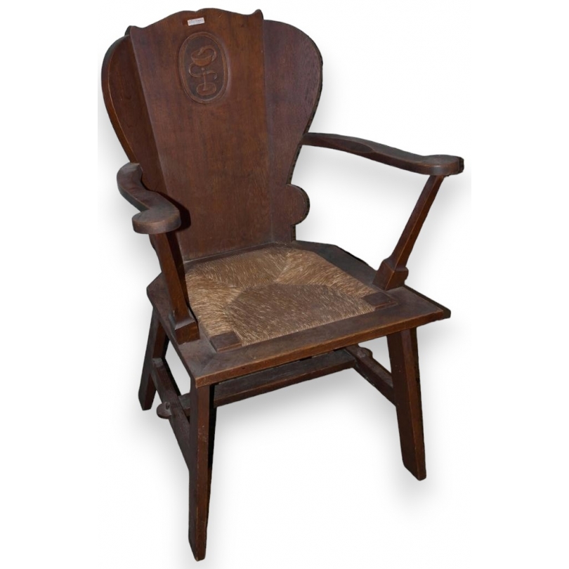Arts and Crafts-style pharmacy armchair at Moinat SA – Antiques and home décor