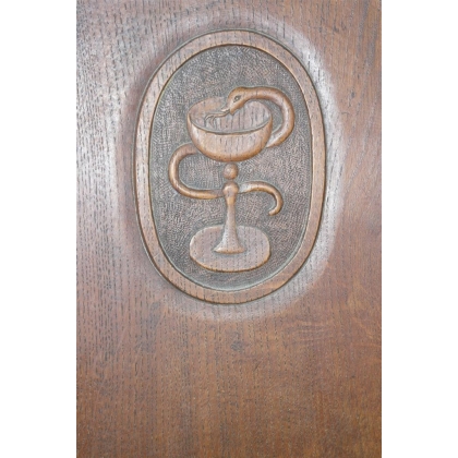 Arts and Crafts-style pharmacy armchair at Moinat SA – Antiques and home décor