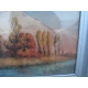 Watercolor "View of the Rhone", NICOLLERAT.