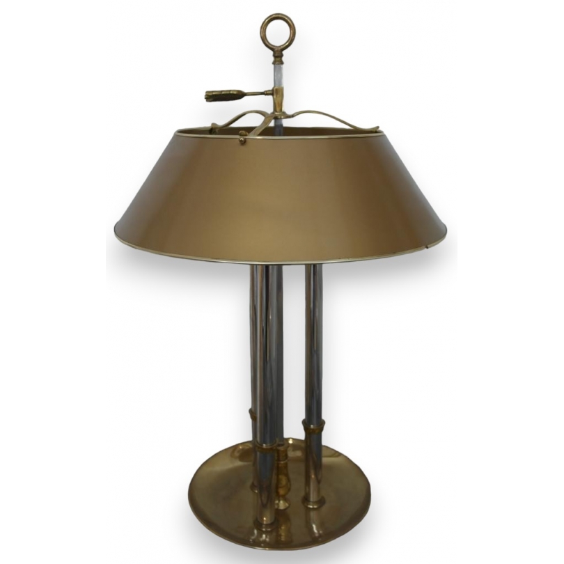  Lampe bouillotte moderne en laiton doré sur  Moinat SA  - Antiquités décoration