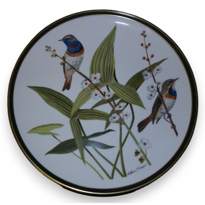 Assiette en porcelaine \"Bluethroat\"