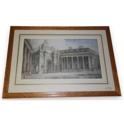 Engraving of a Roman palace  by Moinat SA  - Antiques and decorative items -  Engravings, lithographs