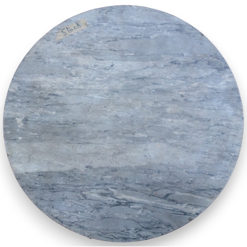 Round blue marble side table top from  Moinat SA  - Antiques and home décor