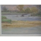 Watercolor "View of the Rhône"