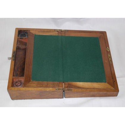 Large walnut inlaid writing desk by Moinat SA – Antiques and home décor