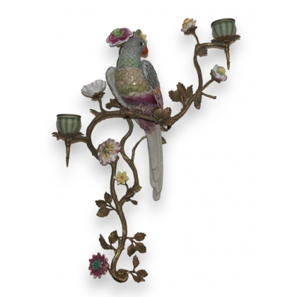 "Cockatiel" 2-light wall light, right-hand version, from Moinat SA – Antiques and home décor