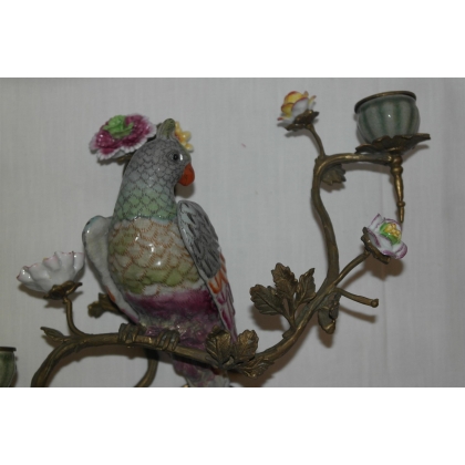 "Cockatiel" 2-light wall light, right-hand version, from Moinat SA – Antiques and home décor