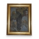 Huile sur toile "Grappe de raisins"