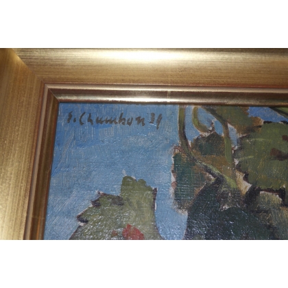 Paintings | Oil on canvas ‘Bunch of Grapes’ Moinat SA  – Antiques and home décor