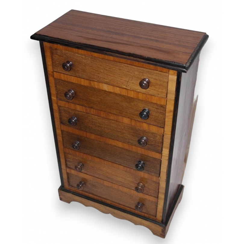  Chiffonnier miniature à 6 tiroirs sur  Moinat SA  - Antiquités décoration