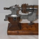 Table plateau butler-tray teinte noyer
