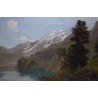 Paintings | Oil on canvas ‘Lake Engstlen’ signed Moinat SA  – Antiques and home décor