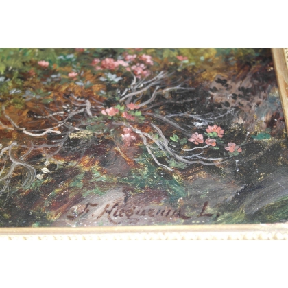 Paintings | Oil on canvas ‘Lake Engstlen’ signed Moinat SA  – Antiques and home décor