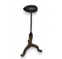 Fauteuil Louis-Philippe à crosse paillé