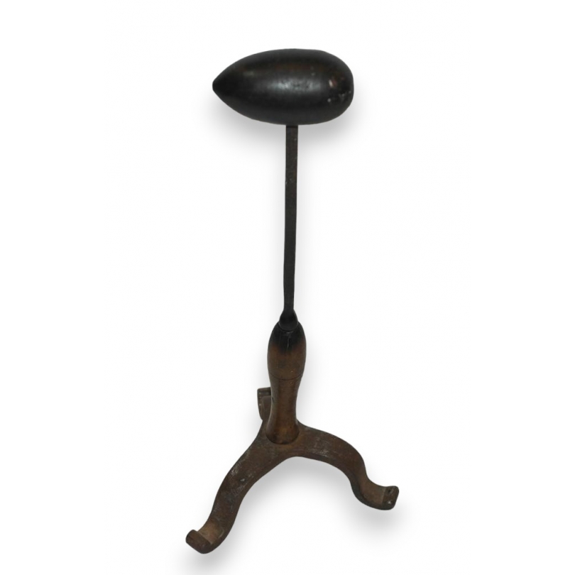 Fauteuil Louis-Philippe à crosse paillé