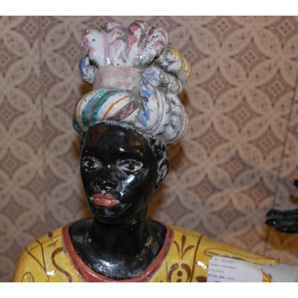 Pair of polychrome Nubian figures by Moinat SA – Antiques and Decor