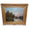 Paintings | Oil on canvas "Boat on a Moinat SA" – Antiques and home décor
