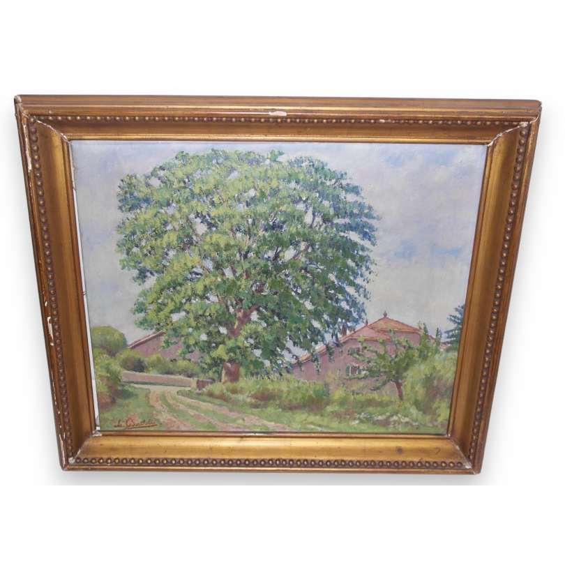 Paintings | Oil on canvas: ‘Country Landscape’ by Moinat SA  – Antiques and home décor