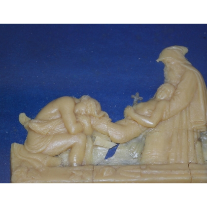  Tableau "Inhumation" en cire sculptée sur  Moinat SA  - Antiquités décoration
