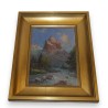 Paintings | Oil on paper ‘Bernese Alps’ Moinat SA  – Antiques and home décor