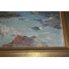 Paintings | Oil on paper ‘Bernese Alps’ Moinat SA  – Antiques and home décor