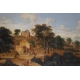 Huile sur bois "Village Hollandais"