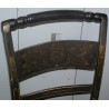 Chaise américaine en bois laqué noir