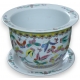 Cache-pot avec soucoupe en porcelaine