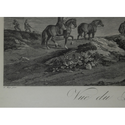 Gravure "Vue du Palais de Marbre & de  sur Moinat SA  - Antiquités décoration -  Gravures, Lithos