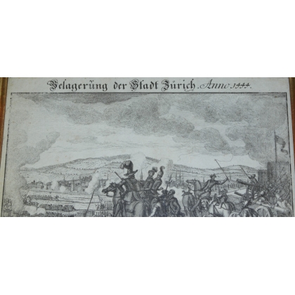 Engraving: ‘The City of Zurich’ by Moinat SA – Antiques and decorative items – Engravings, lithographs