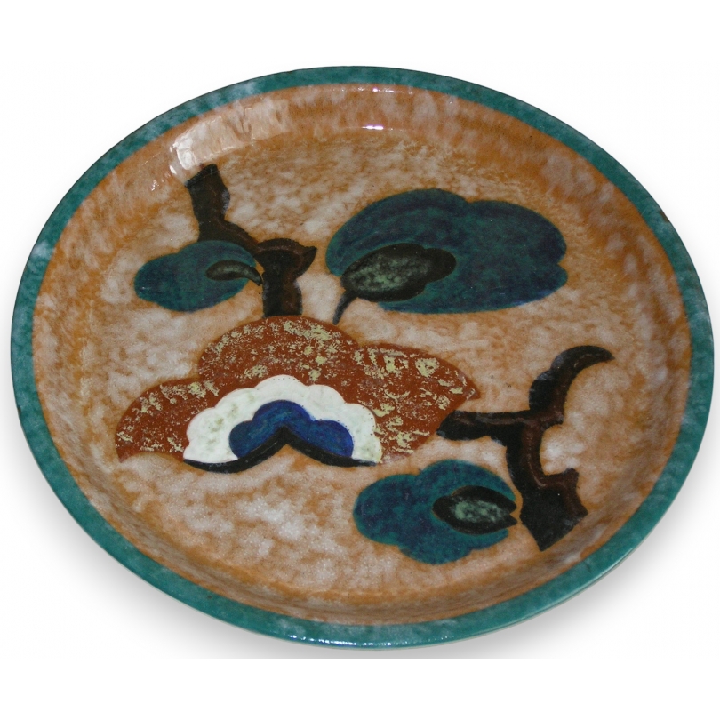 Miroir rond avec étagère