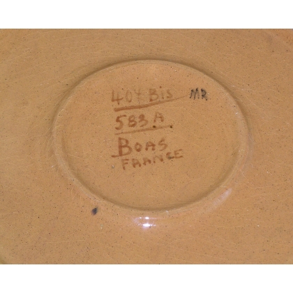Round ceramic dish, marked ‘BOAS’ on ‘Moinat SA’ – Antiques and home décor