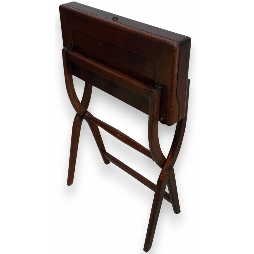 Oak folding officer’s table at Moinat SA – Antiques and home décor
