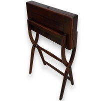 Table pliante d'officier en chêne