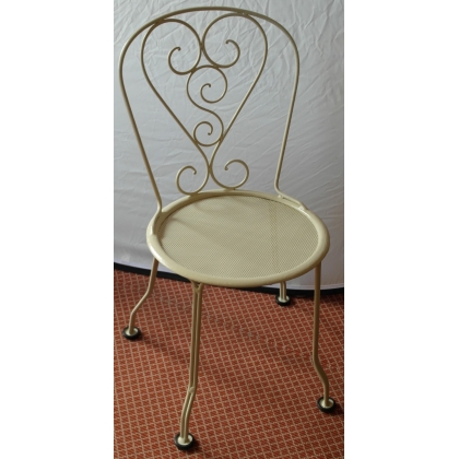  Chaise en fer forgé modèle Brionne, sur  Moinat SA  - Antiquités décoration