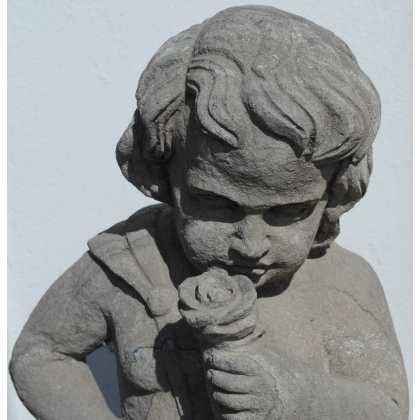 Stone sculpture ‘Spring Child’ at Moinat SA – Antiques and home décor